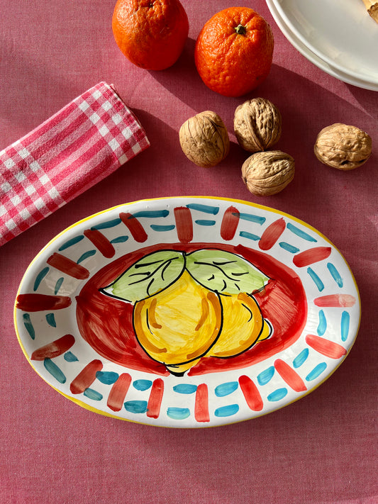 Plat citrons rouge Made in Italy