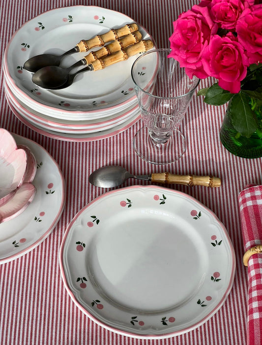 8 assiettes à dessert peintes à la main Made in Italy