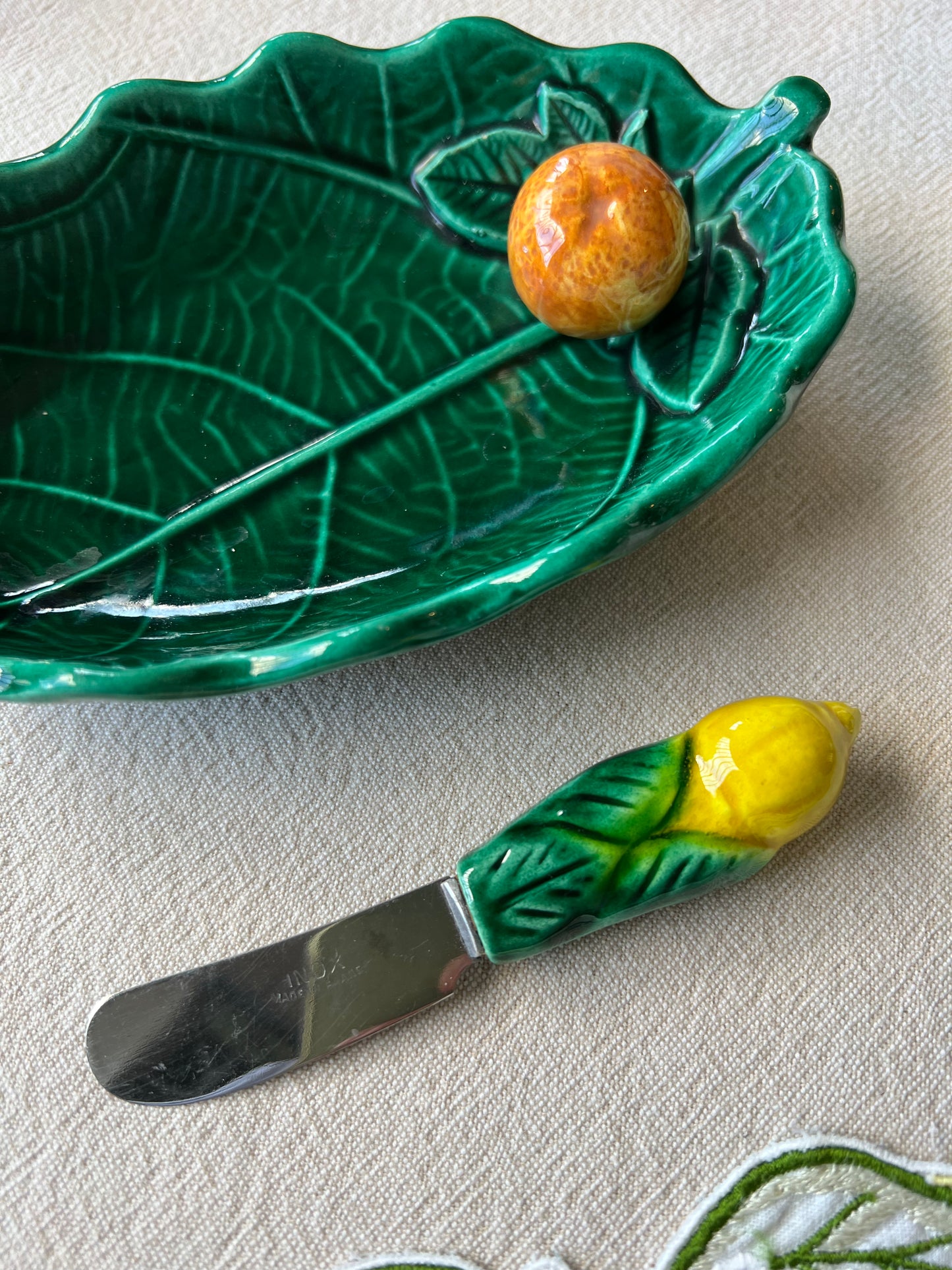 Beurrier feuille orange et citron