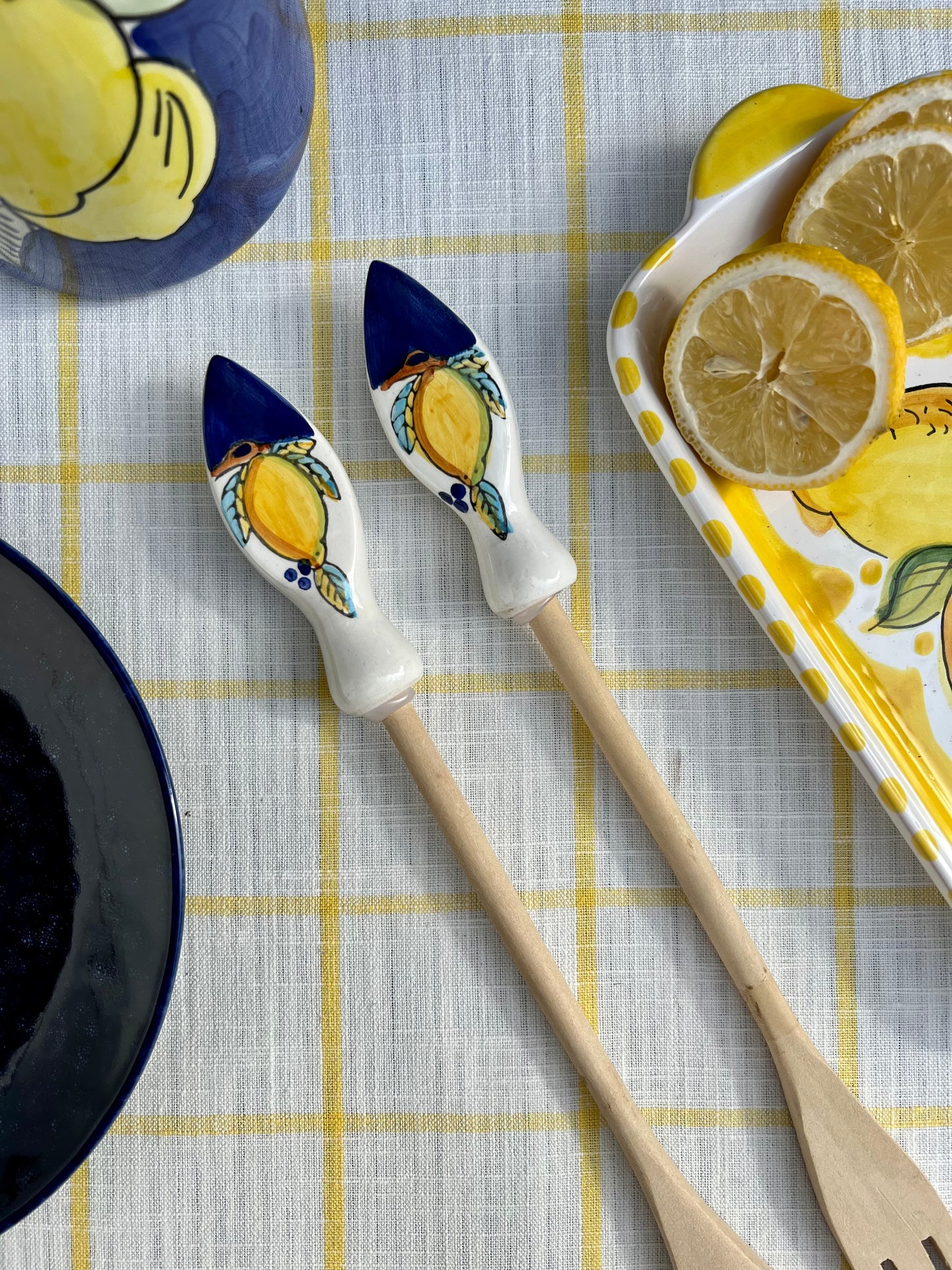 Couverts salade citrons