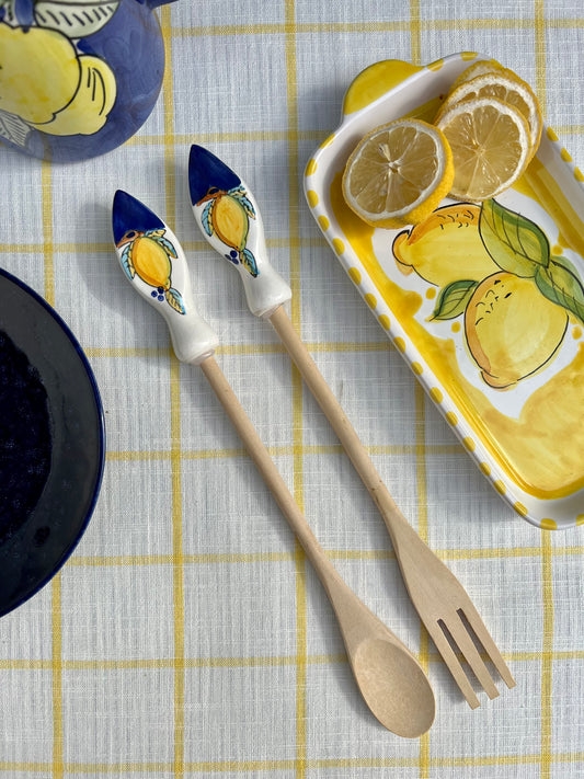 Couverts salade citrons