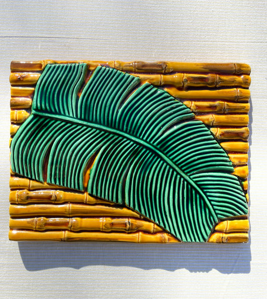 Plat bambou et palme Vallauris