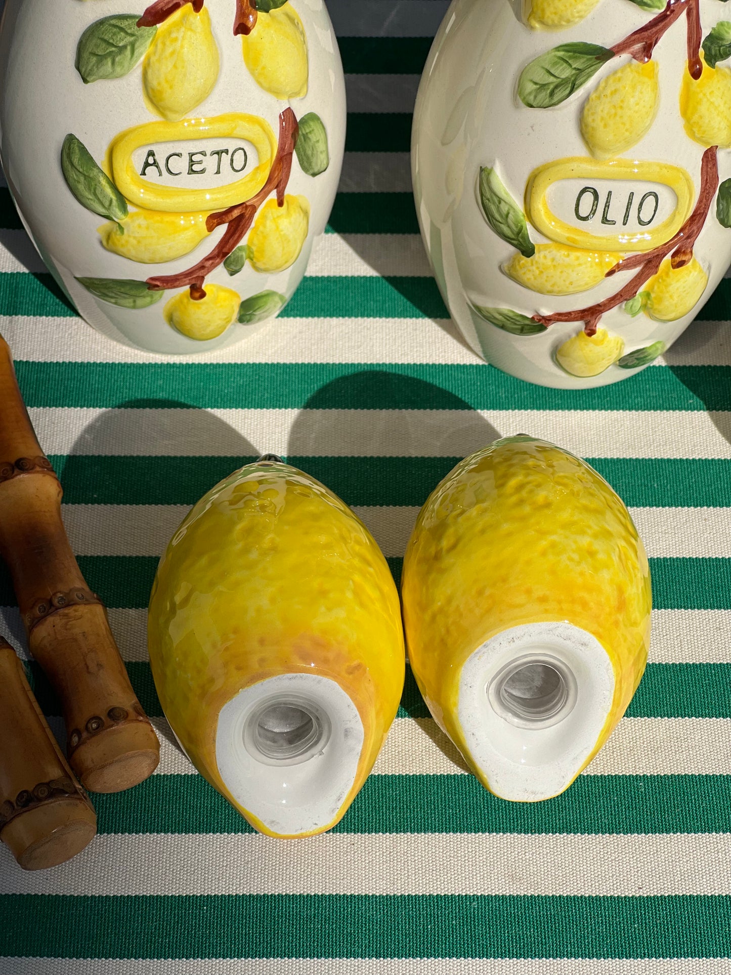 Salière/poivrière citron