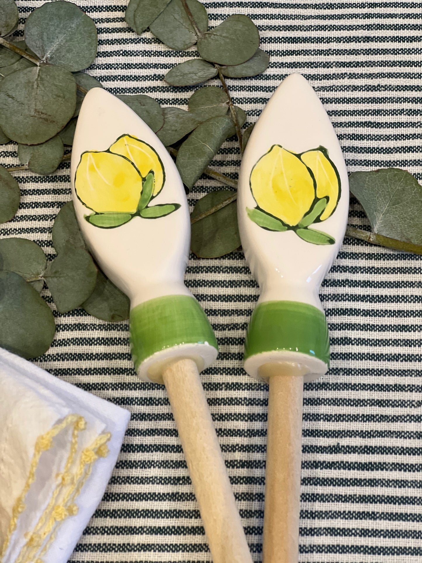 Couverts salade citrons