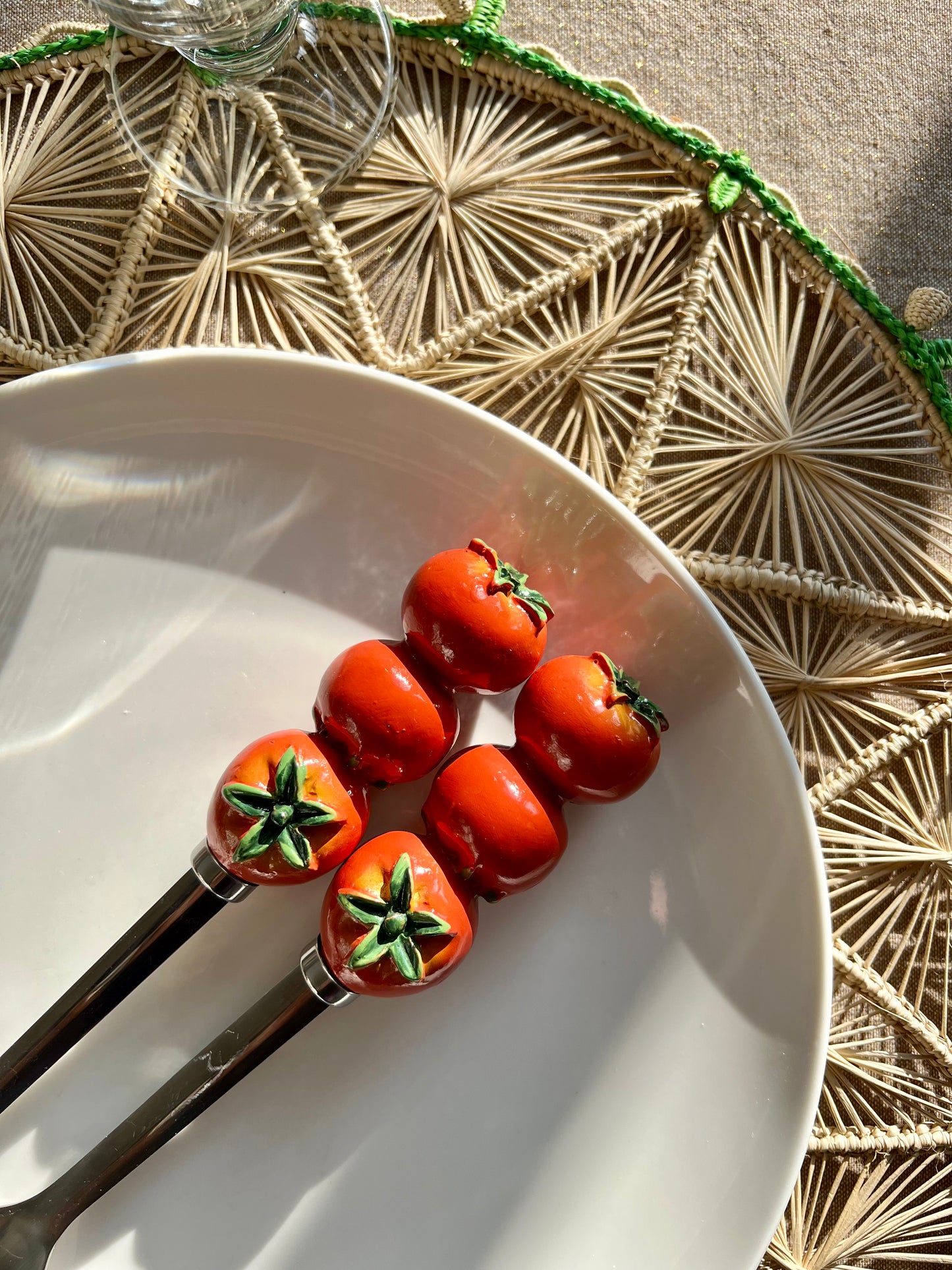 Couverts à salade tomates