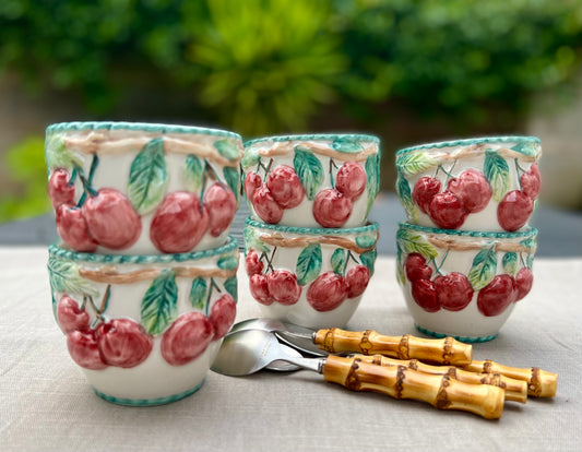 6 coupelles cerises