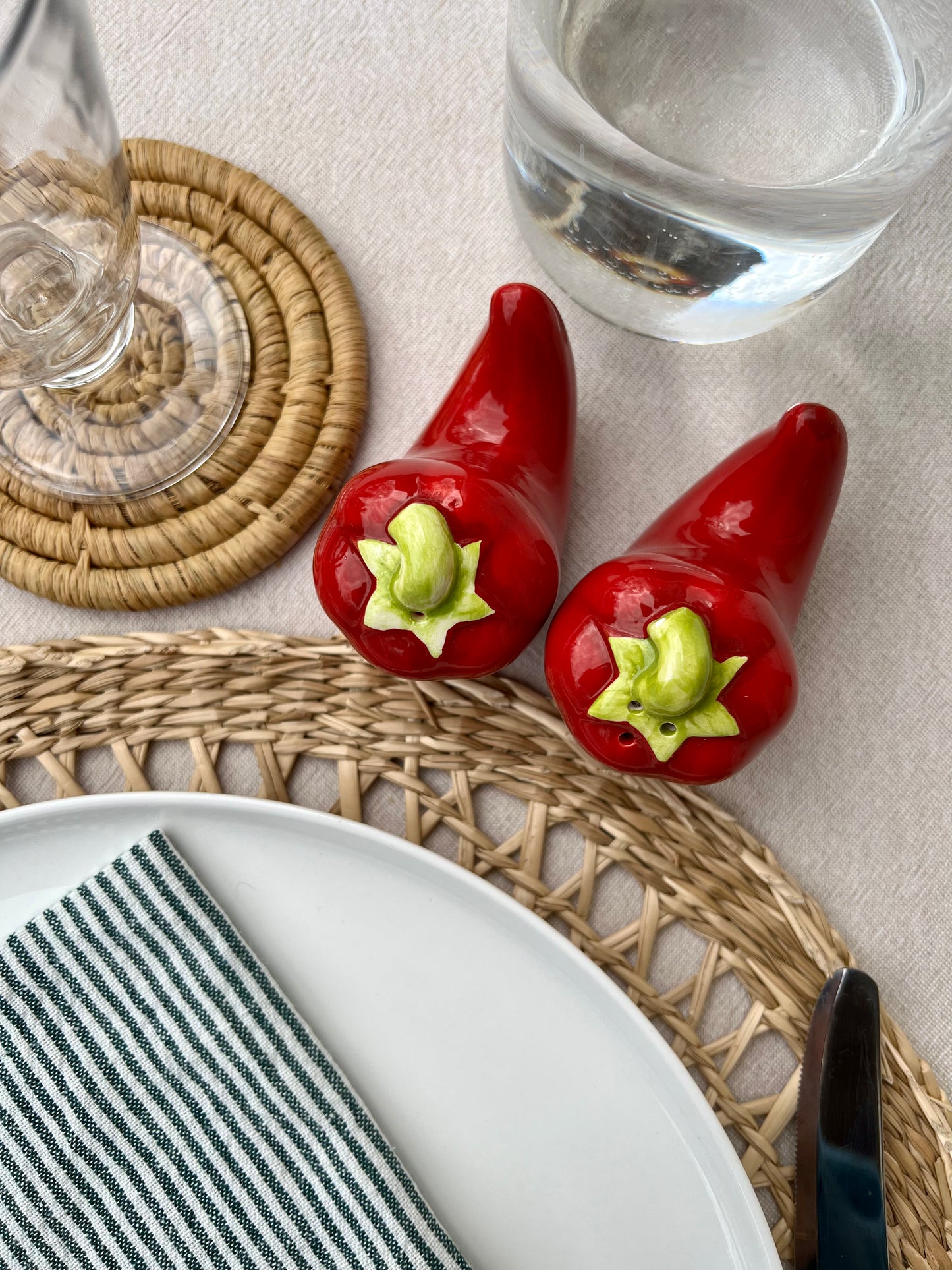 Salière/poivrière piments