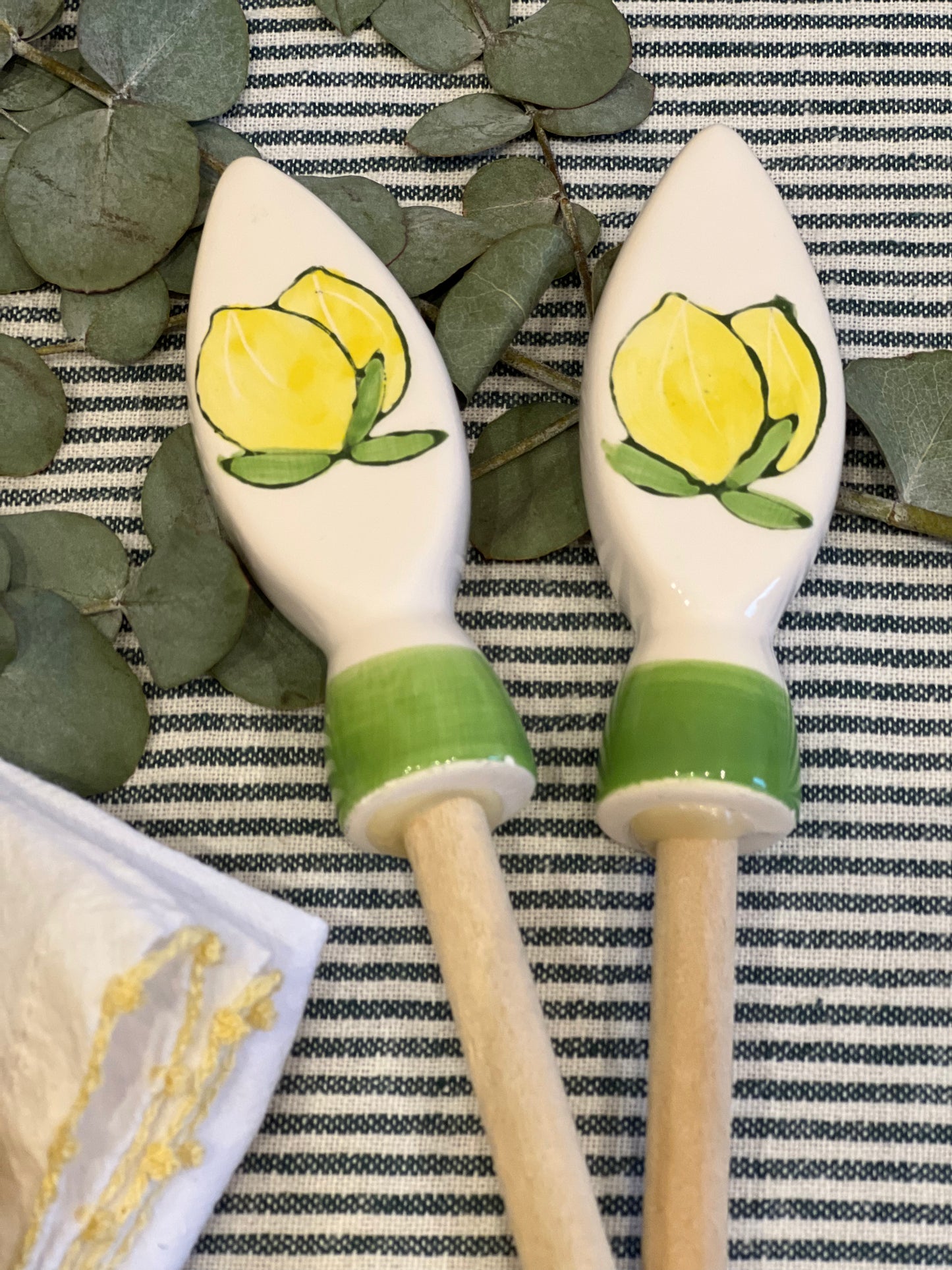 Couverts salade citrons