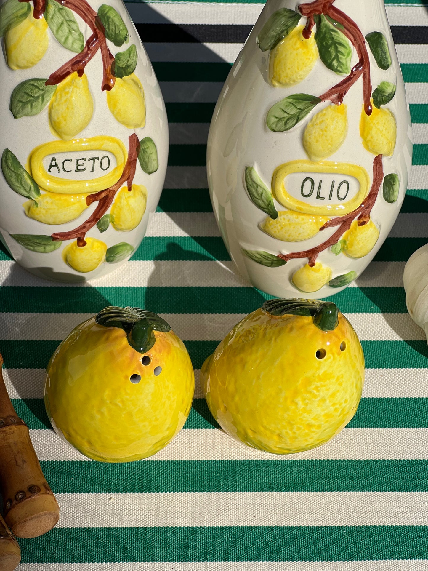 Salière/poivrière citron