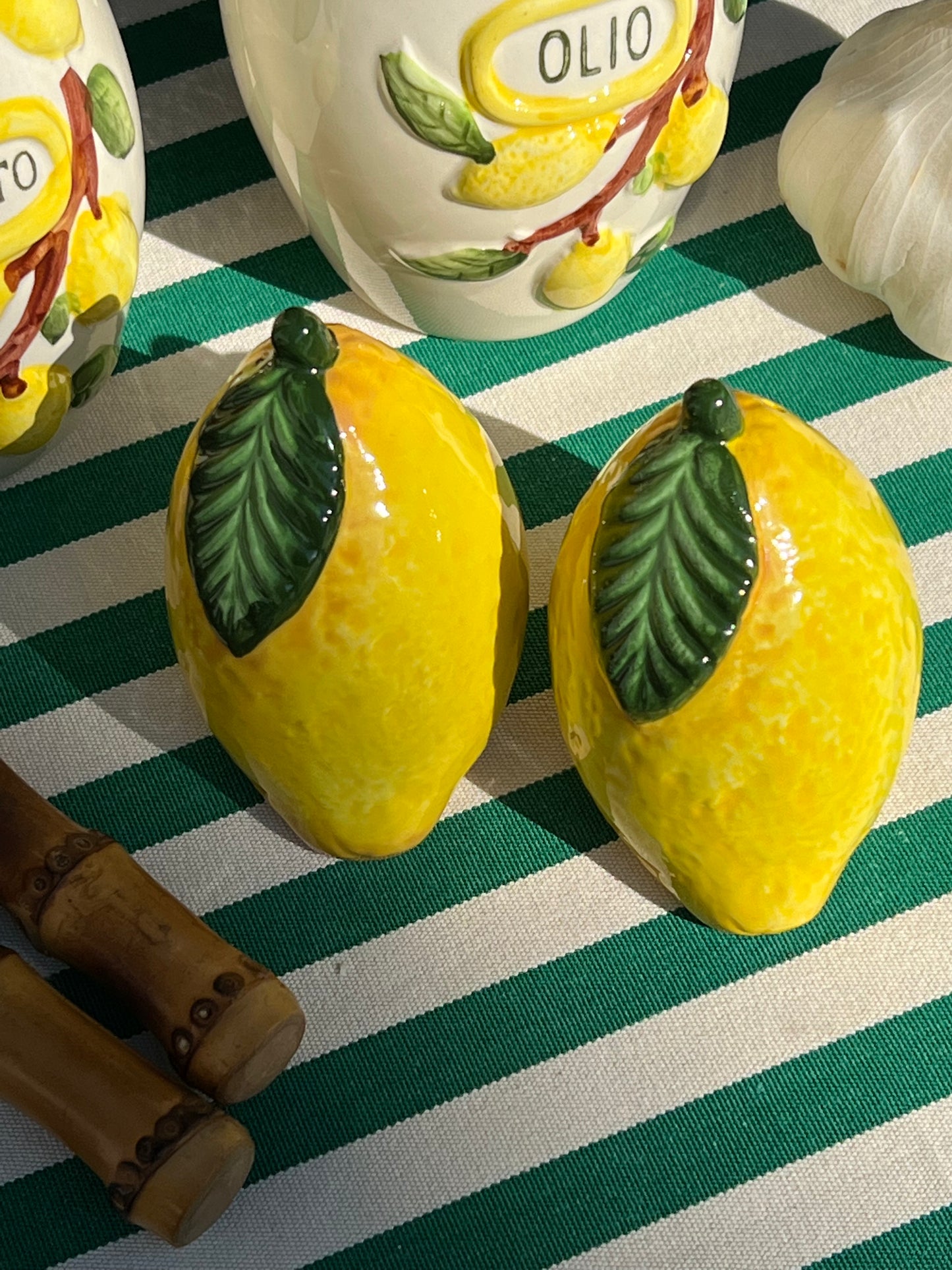 Salière/poivrière citron