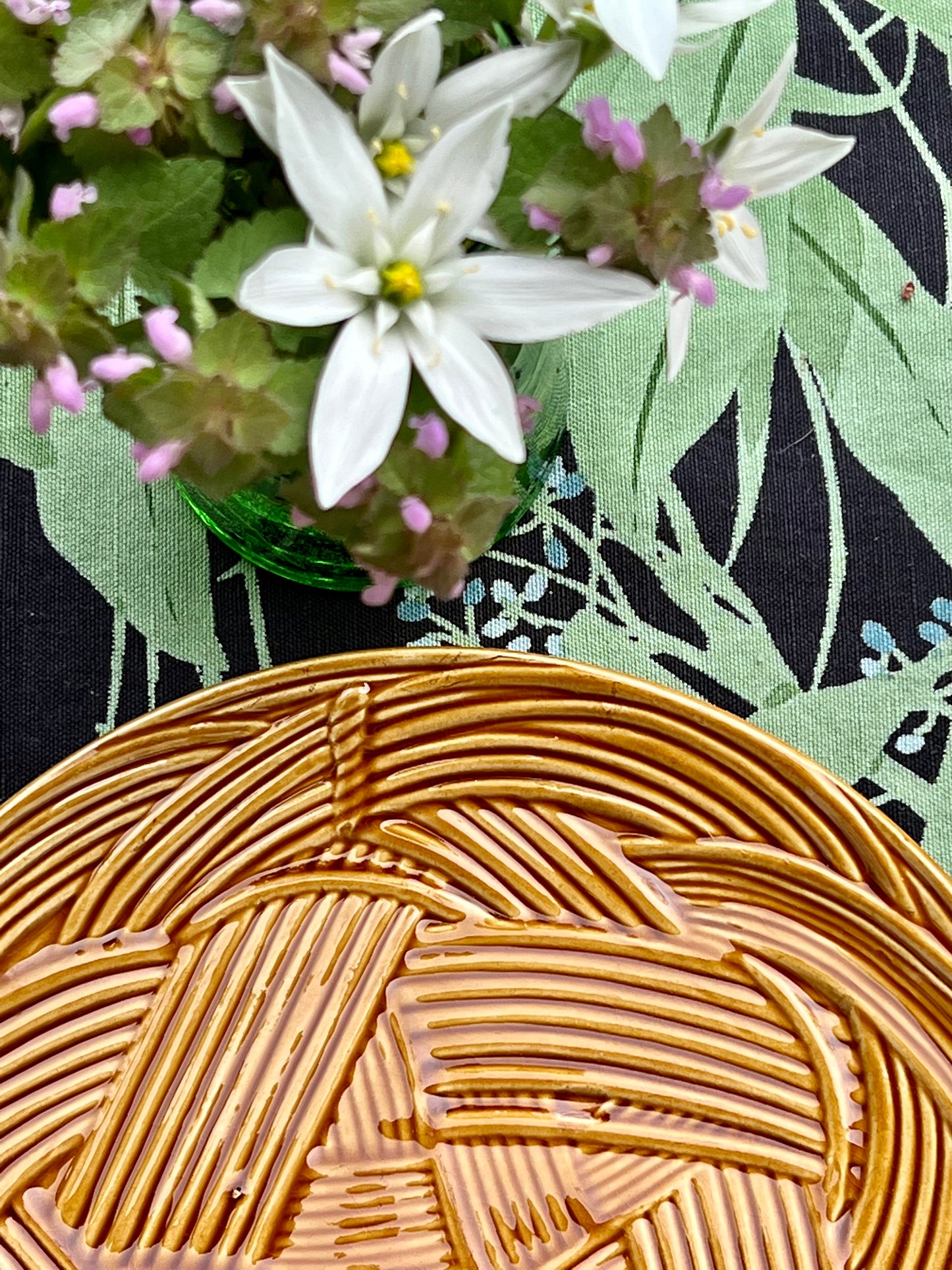 8 assiettes plates cordes GIEN