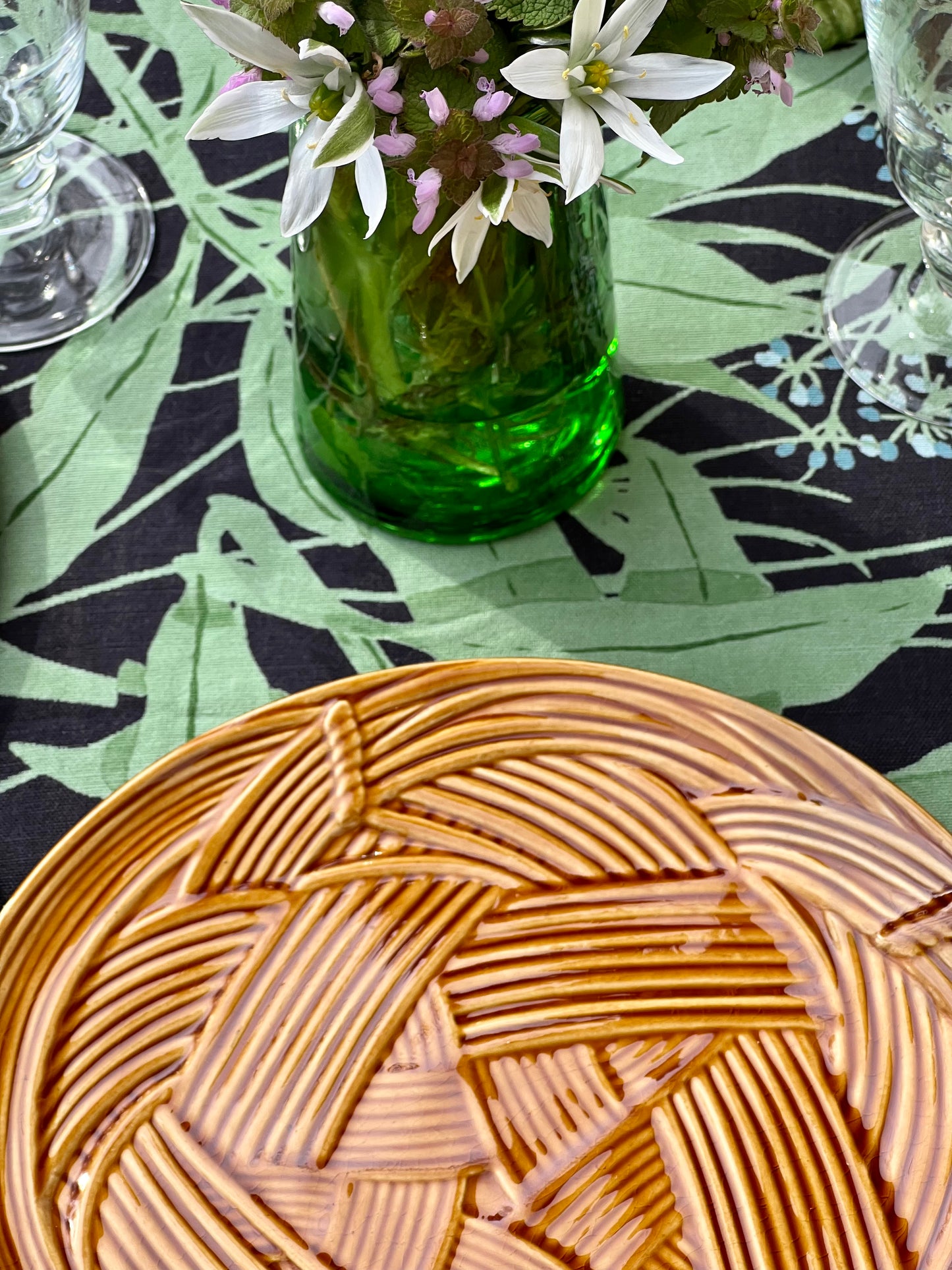 8 assiettes plates cordes GIEN