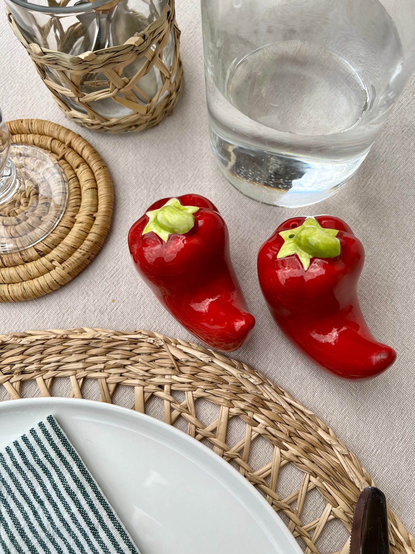 Salière/poivrière piments