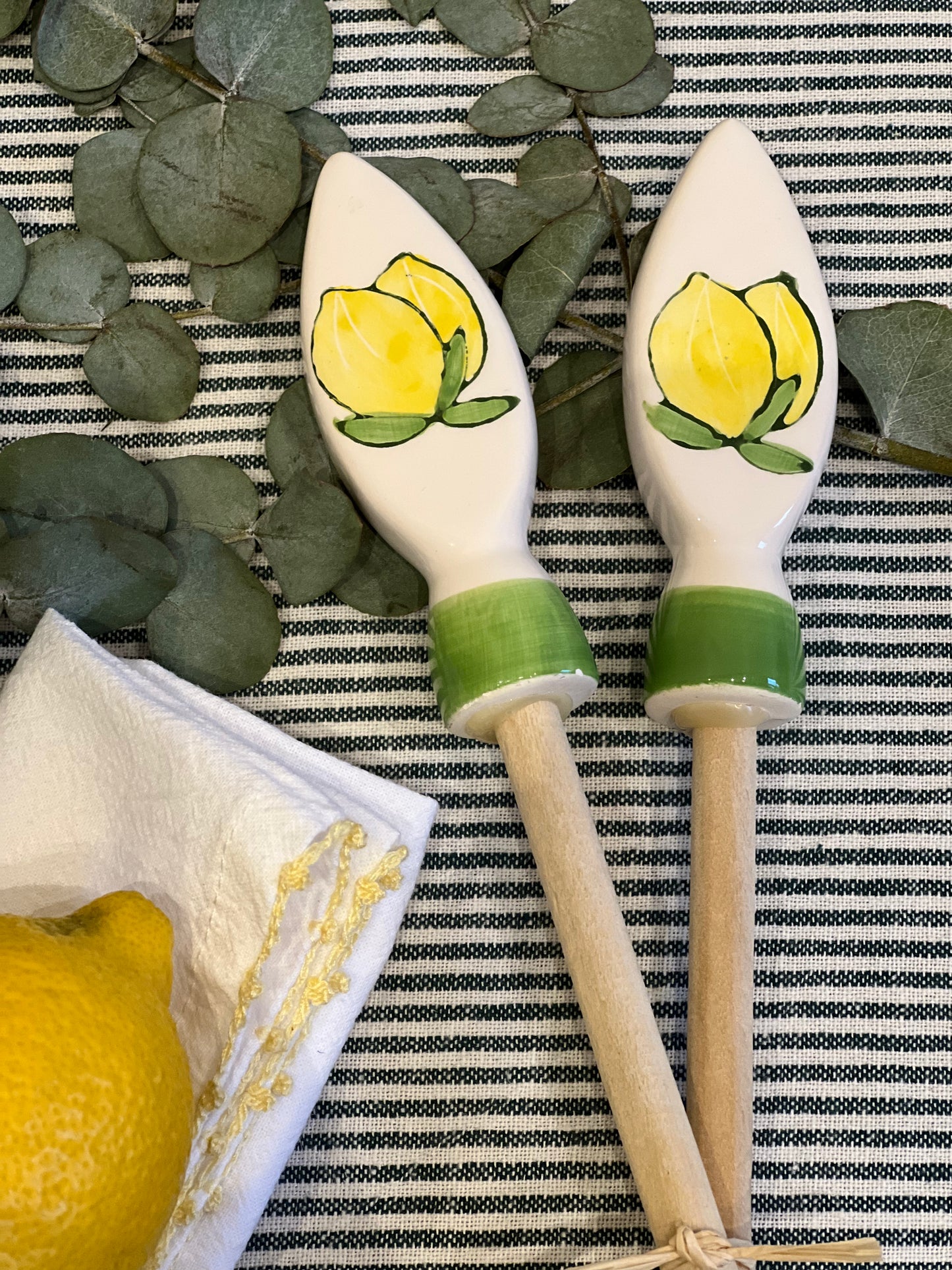 Couverts salade citrons