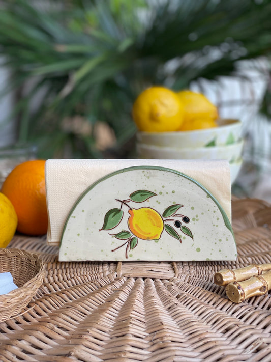 Porte serviettes citron