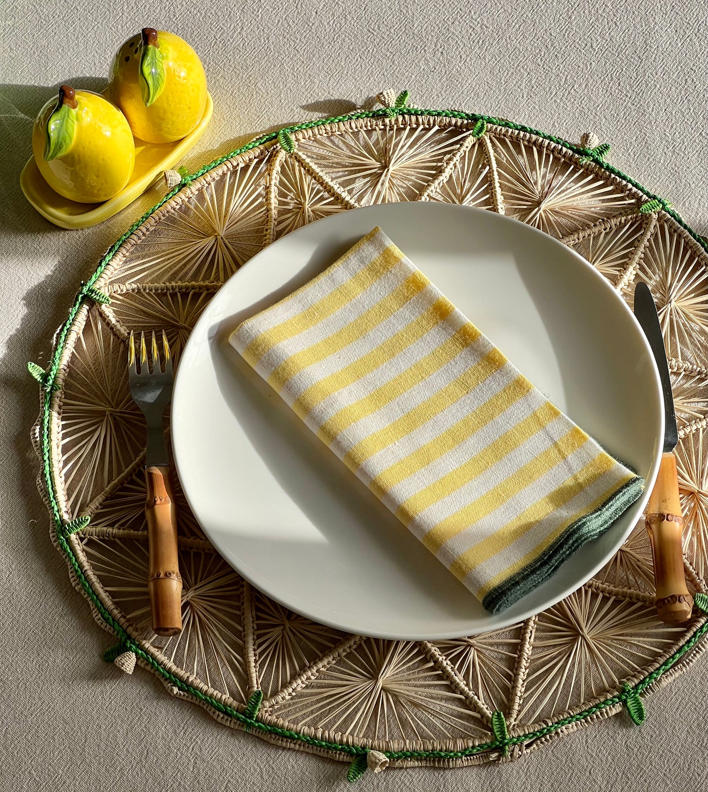 Salière poivrière citrons Made in Italy